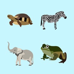 Obraz premium icons about Animal with wilderness, outline, smiling, fauna and fur