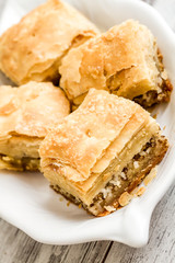 Tatar Borek, Gobete with Meat, Traditional Food from Turkey