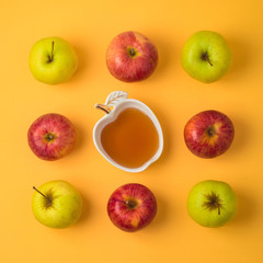Jewish holiday Rosh Hashana creative background