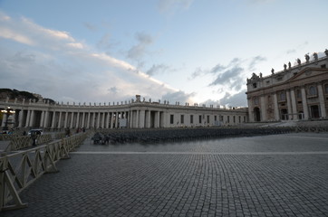  Saint Peter`s Square; Saint Peter`s Basilica; sky; landmark; cloud; palace