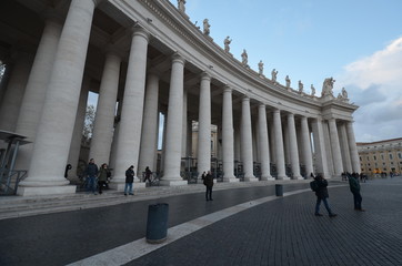  St. Peter`s Square; Saint Peter`s Square; landmark; column; structure; classical architecture