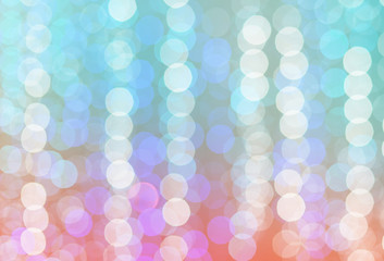 de focused bokeh light, abstract background at night photo