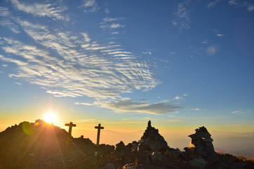 鹿島槍ヶ岳から見る日の出