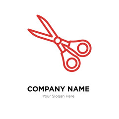 Scissors company logo design template, colorful vector icon for your business, brand sign and symbol