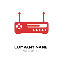 Wifi company logo design template, colorful vector icon for your business, brand sign and symbol