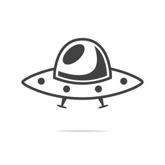 UFO icon vector isolated