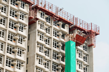 Fototapeta premium Housing construction in Hong Kong