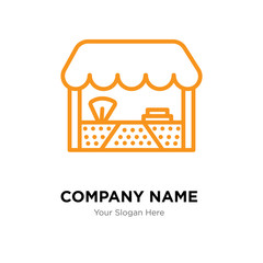 Obraz premium Grocery company logo design template, colorful vector icon for your business, brand sign and symbol
