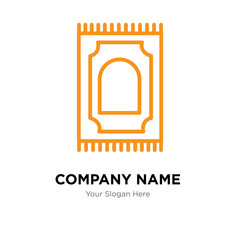 Praying Mat company logo design template, colorful vector icon for your business, brand sign and symbol