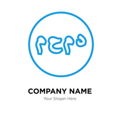 Muhammad Word company logo design template, colorful vector icon for your business, brand sign and symbol