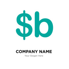 Bolivia currency company logo design template, colorful vector icon for your business, brand sign and symbol