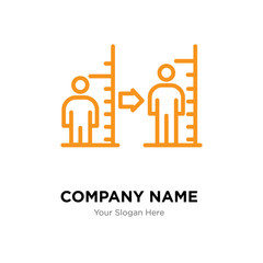 body mass index company logo design template, colorful vector icon for your business, brand sign and symbol