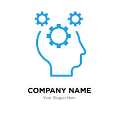 Mind company logo design template, colorful vector icon for your business, brand sign and symbol