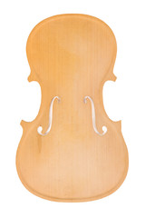 Raw violin body or belly