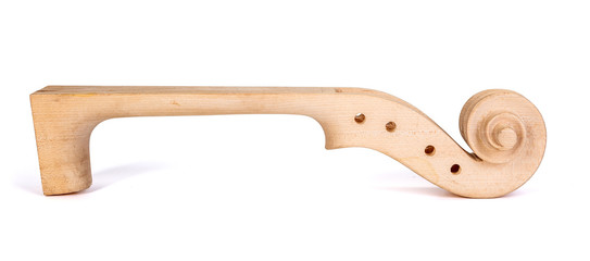 Violin neck and scroll