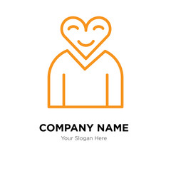 Love company logo design template, colorful vector icon for your business, brand sign and symbol