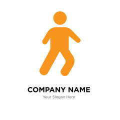 Relaxing Walk company logo design template, colorful vector icon for your business, brand sign and symbol