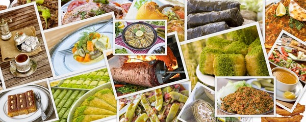 Turkish foods collage