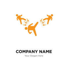 Area attack company logo design template, colorful vector icon for your business, brand sign and symbol