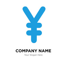 China currency company logo design template, colorful vector icon for your business, brand sign and symbol