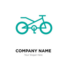 Bicycle company logo design template, colorful vector icon for your business, brand sign and symbol