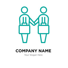 Deal company logo design template, colorful vector icon for your business, brand sign and symbol