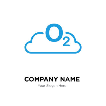o2 company logo design template, colorful vector icon for your business, brand sign and symbol