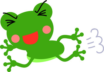Jumping frog illustration 2