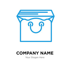 Bag company logo design template, colorful vector icon for your business, brand sign and symbol