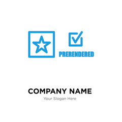 prerende company logo design template, colorful vector icon for your business, brand sign and symbol
