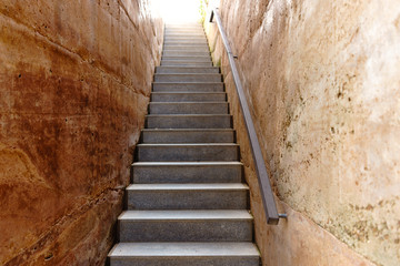 Obraz premium stair it walk up top view at metro forest.