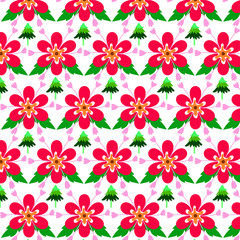 pattern Abstract flowers