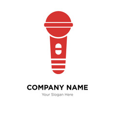 Karaoke company logo design template, colorful vector icon for your business, brand sign and symbol