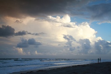 Deerfield Beach, Florida Overlooking the Atlantic Ocean at Dusk