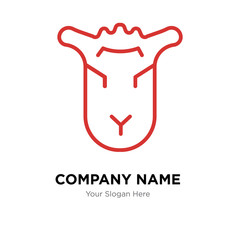 Lamb of God company logo design template, colorful vector icon for your business, brand sign and symbol