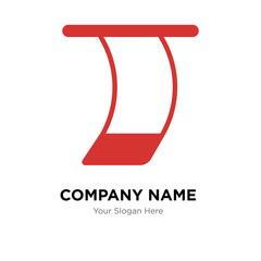 Trapeze company logo design template, colorful vector icon for your business, brand sign and symbol