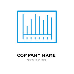 Barcode company logo design template, colorful vector icon for your business, brand sign and symbol