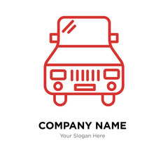 Car company logo design template, colorful vector icon for your business, brand sign and symbol