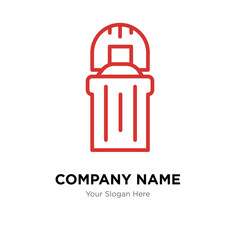 Column company logo design template, colorful vector icon for your business, brand sign and symbol