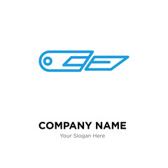 Cutter company logo design template, colorful vector icon for your business, brand sign and symbol