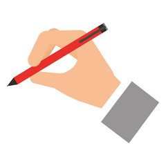 hand writing with pen vector illustration design