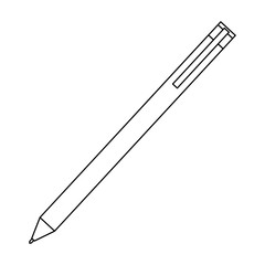 pen supply accessory office image vector illustration thin line