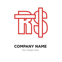 saudi riyal company logo design template, colorful vector icon for your business, brand sign and symbol