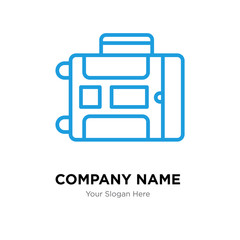 Luggage company logo design template, colorful vector icon for your business, brand sign and symbol