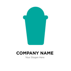 Popcorn company logo design template, colorful vector icon for your business, brand sign and symbol