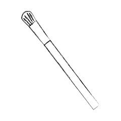 makeup brush isolated icon vector illustration design