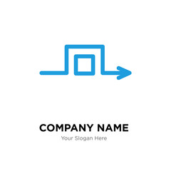 Roundabout company logo design template, colorful vector icon for your business, brand sign and symbol