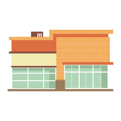 Hospital, fire department, police station, building, flat, vector