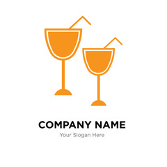 Champagne company logo design template, colorful vector icon for your business, brand sign and symbol