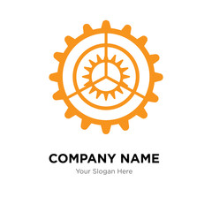 settings company logo design template, colorful vector icon for your business, brand sign and symbol